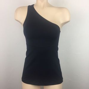 Lululemon Black Cold Shoulder Tank Top Sz 0